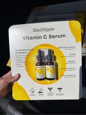 Mad Hippie Vitamin C Serum, Brightening Anti-Aging Skin Care (Pack of 2)